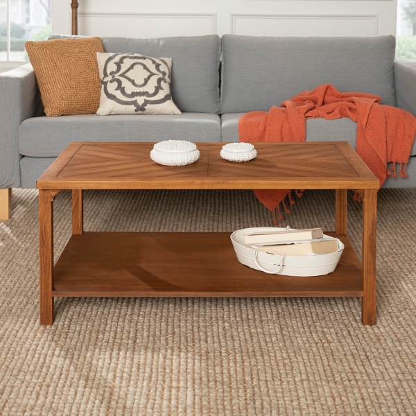 Chevron Caramel Coffee Table Kirklands