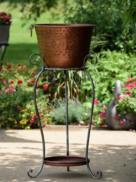 Copper Ice Bucket Stand | Kirklands