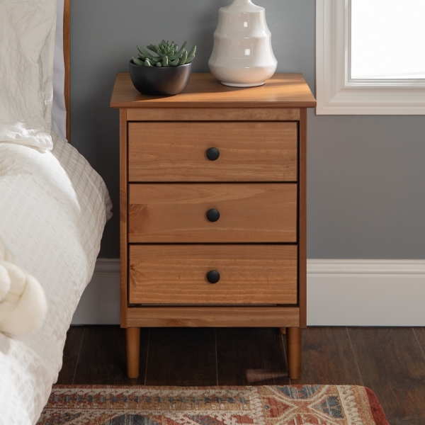 light colored nightstands