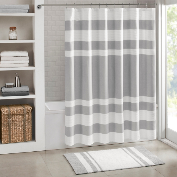 waffle weave shower curtain