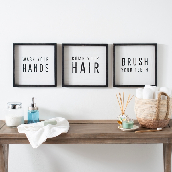 wash and brush