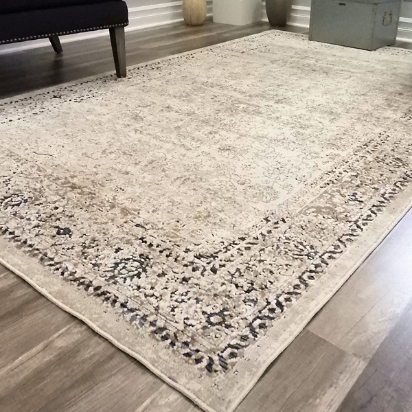 Cream Cambridge High Low Area Rug, 8x10 ft. | Kirklands