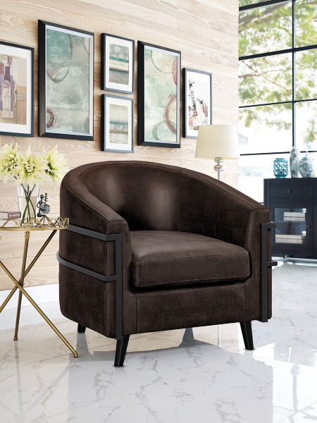 Java Accent Chair with Metal Accents | Kirklands Home