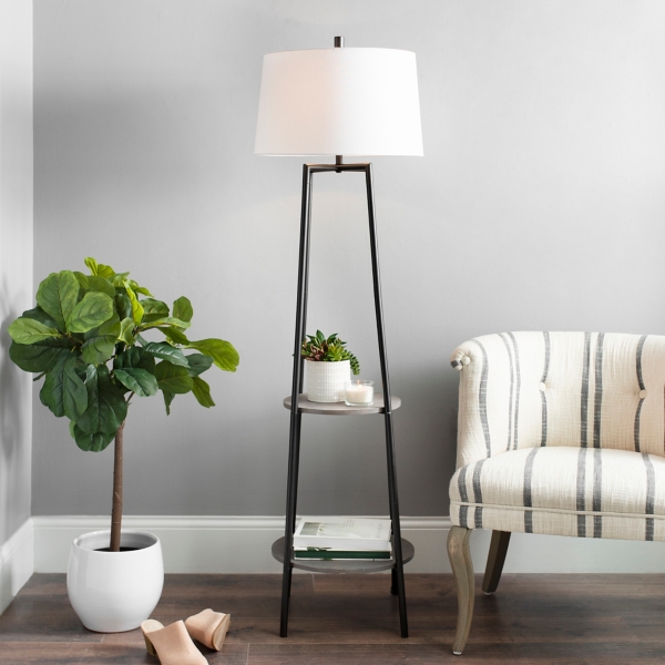 floor lamp with shelves home depot