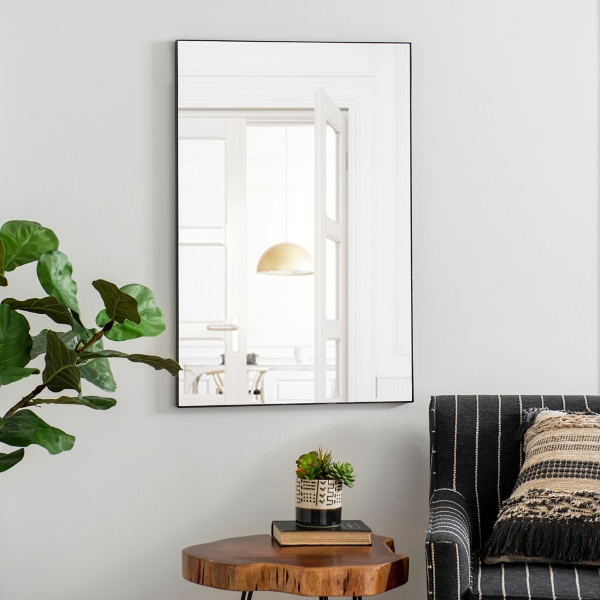 METAL FRAME MIRROR - Black