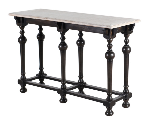 black console table