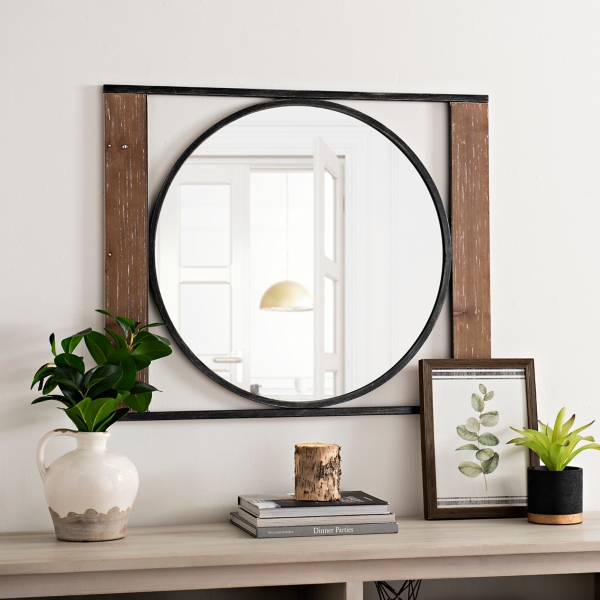 Metal Framed Wall Mirror