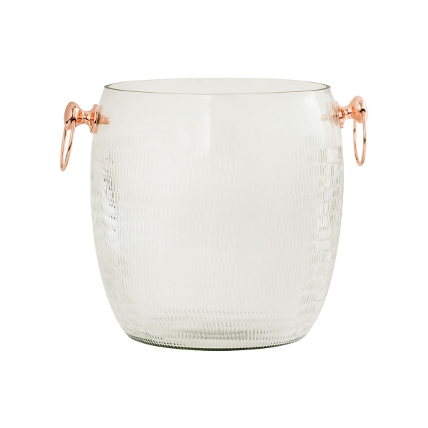 Clear Ice Bucket with Copper Handles Kirklands Home