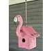 Pink Flamingo Recycled Wood Birdhouse