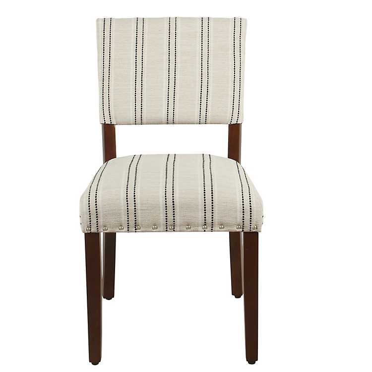 Black And White Striped Dining Chairs Set Of 2 Kirklands