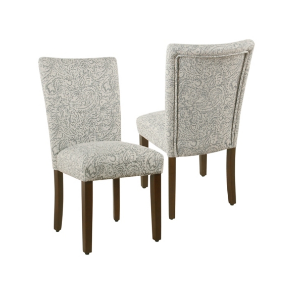 Floral upholstered 2025 dining chairs