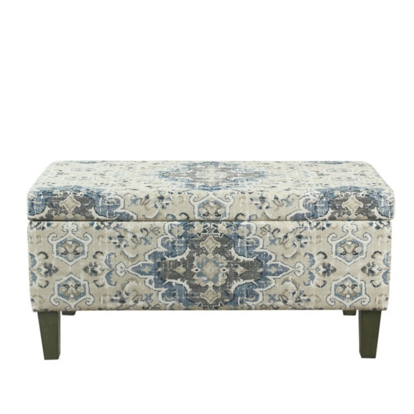 Decorative Antique Blue Storage Bench Kirklands Home