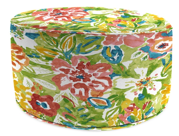 Sunriver Garden Outdoor Round Pouf Kirklands Home