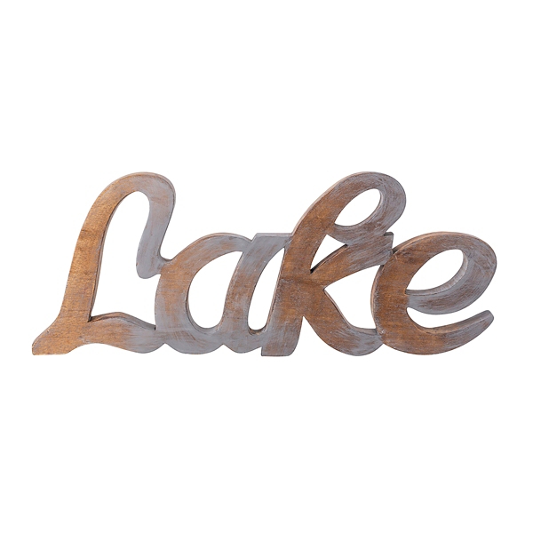 Wood Carved Lake Wall Plaque | Kirklands Home