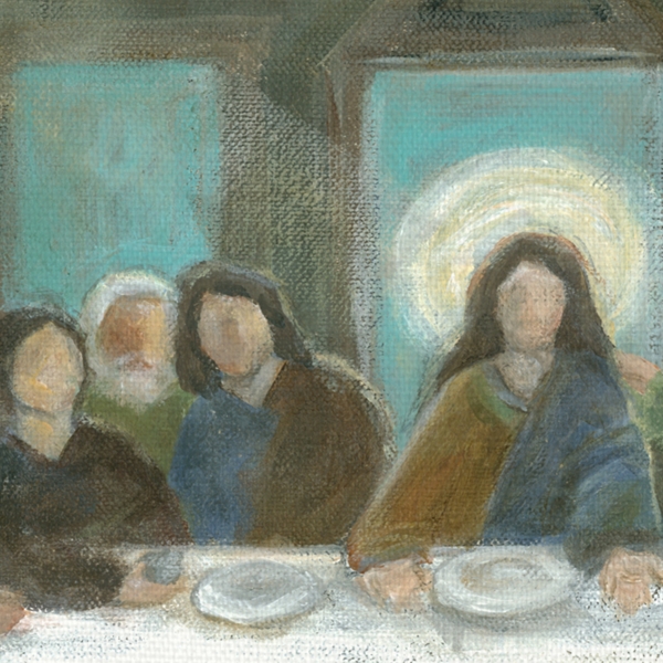 The Last Supper Canvas Art Print by Chandra Savaso