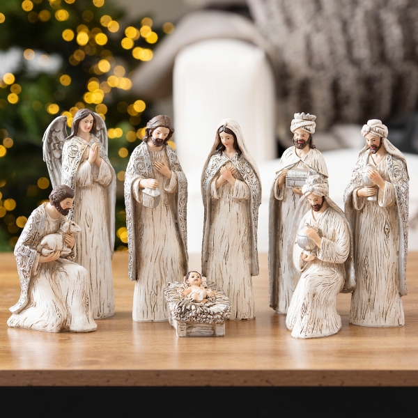 White Nativity Set   208931 1