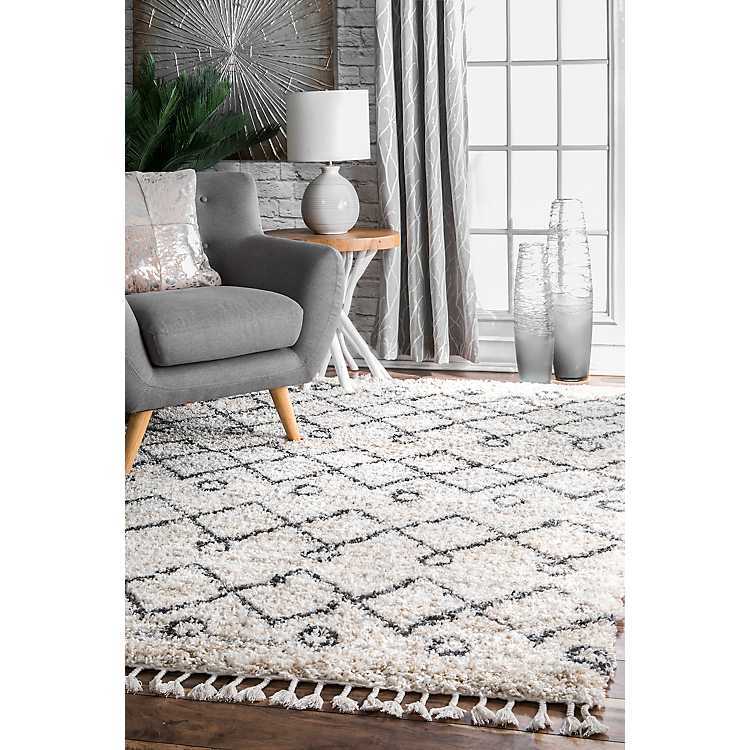 Kristi Transitional Area Rug 8x11, Neutral Transitional Area Rugs