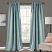 Blue Back Tab Blackout Curtain Panel Set, 95 in.