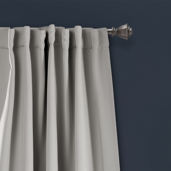 Light Gray Blackout Curtain Panel Set