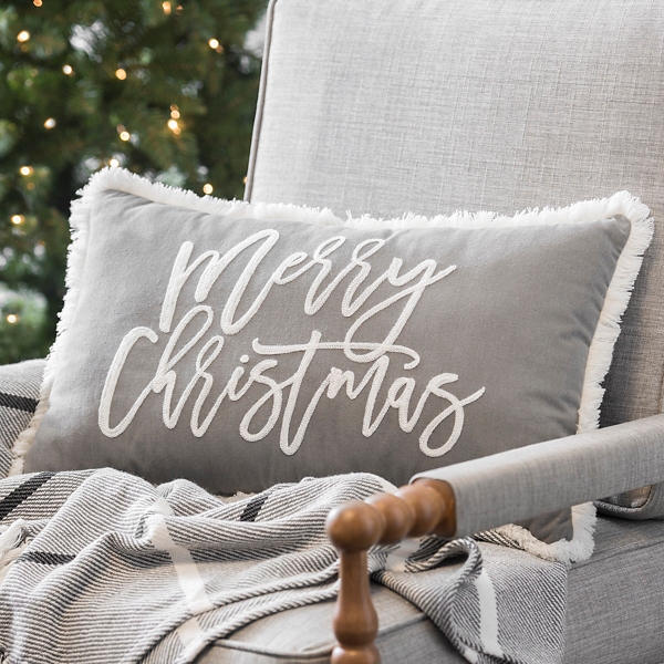 embroidered christmas pillows