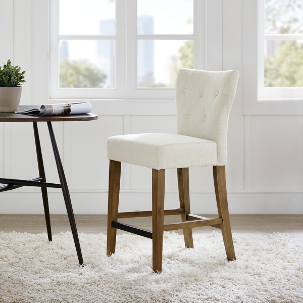 Ivory Harrison Tufted Counter Stool