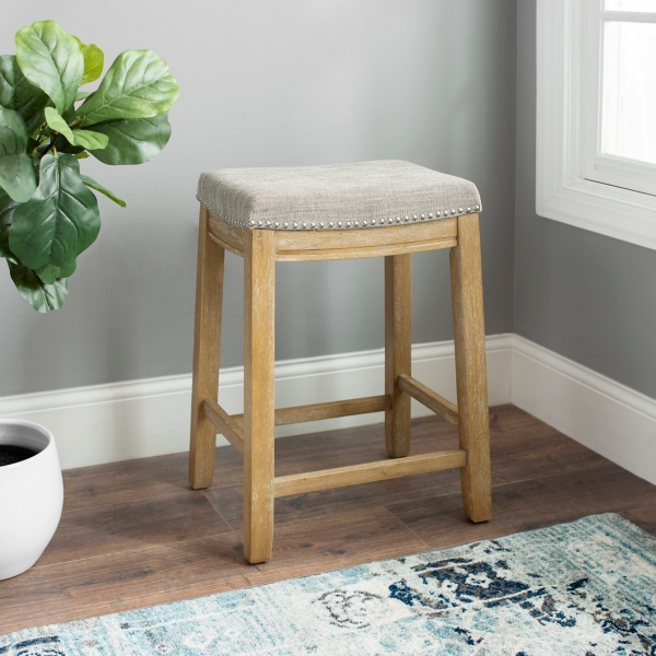Gray Saddle Seat Counter Stool Kirklands Home