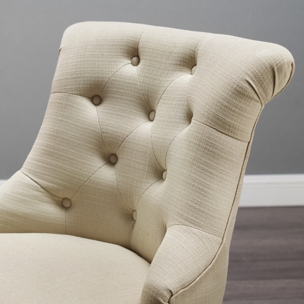 Beige Miller Tufted Office Chair