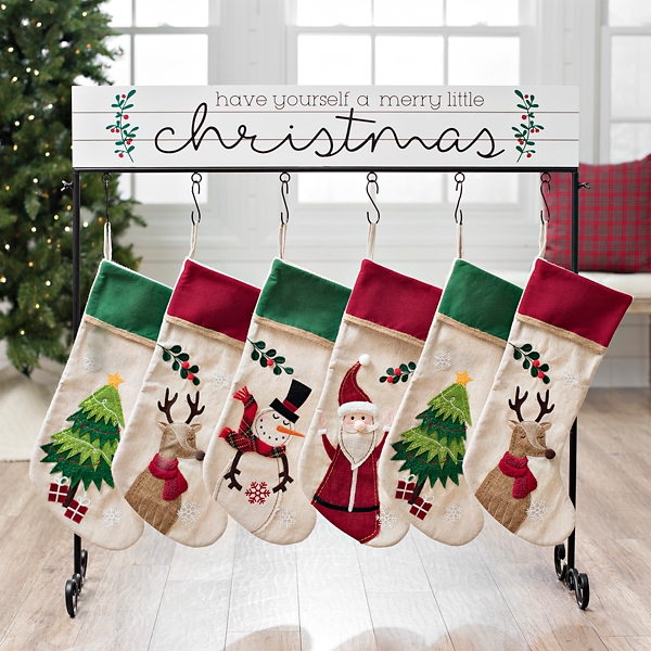 Merry Little Christmas Plank Stocking Holder Kirklands Home