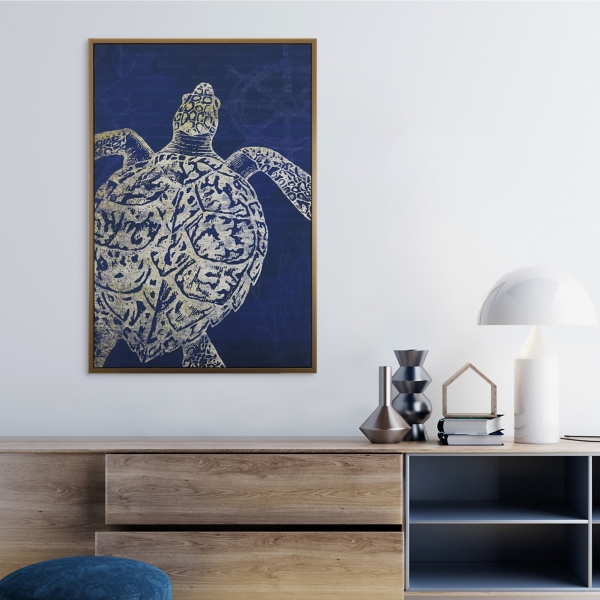 Turtle Sea Creature Framed Art Print Kirklands