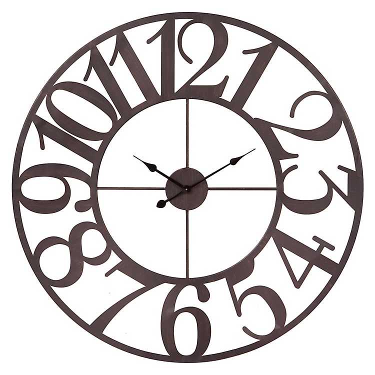 نوبة شهرة خائن Bronze Wall Clock Norcore Net - Gallery Solutions Oversized Black And Bronze Metal Wall Clock