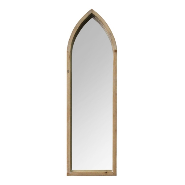 Narrow Natural Wood Frame Wall Mirror Kirklands