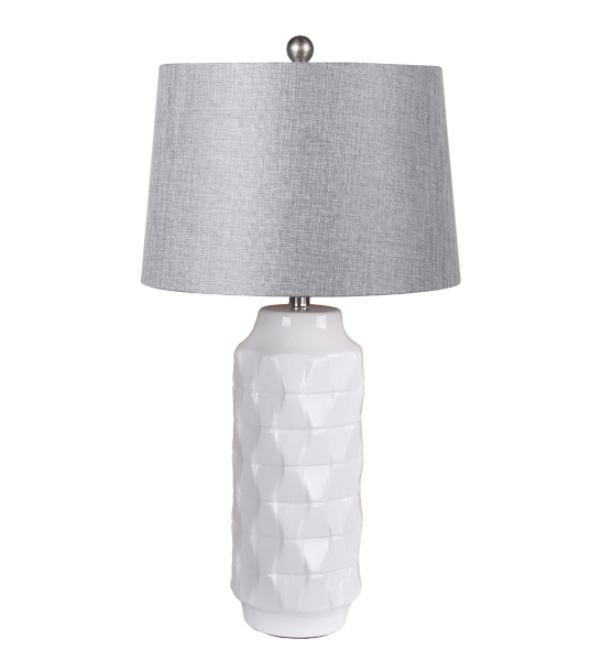 geometric ceramic table lamp