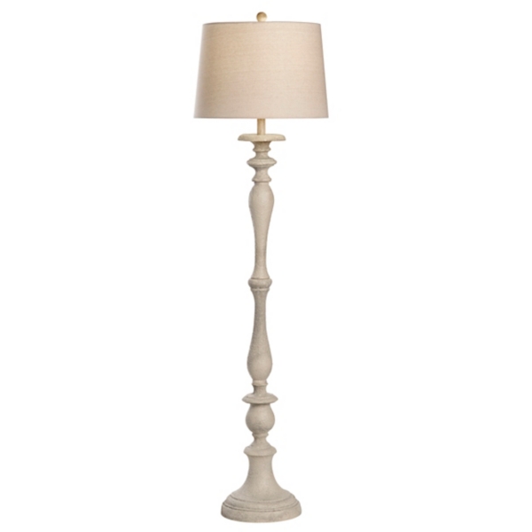 Distressed Taupe Finish Floor Lamp | Kirklands Home