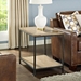 Brooklyn Industrial Wood and Metal Accent Table