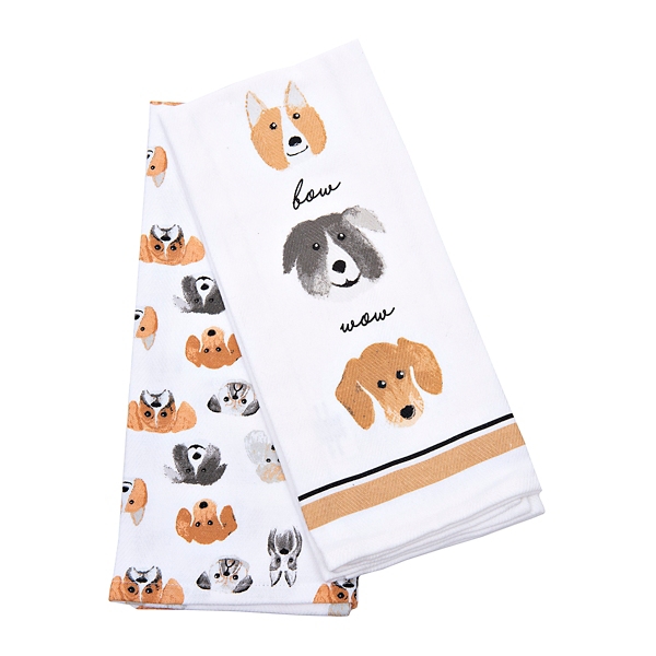 tea towels with dogs on them