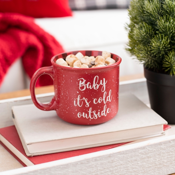 baby it's cold outside mug