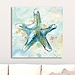 Blue Starfish Giclee Canvas Art Print