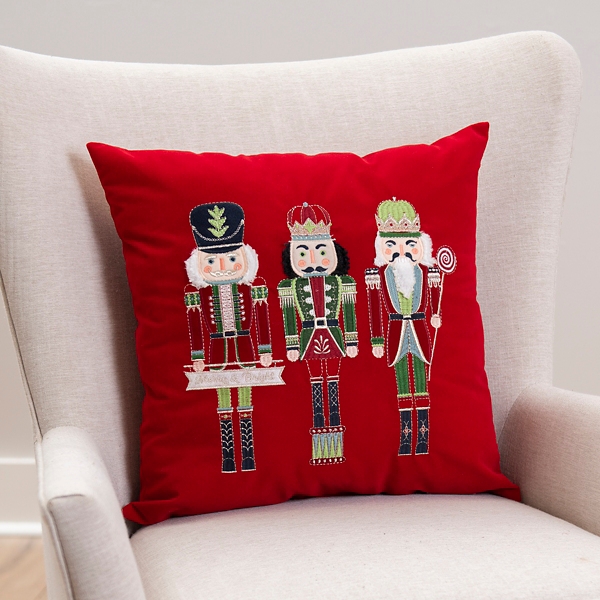 Nutcracker throw hot sale pillows