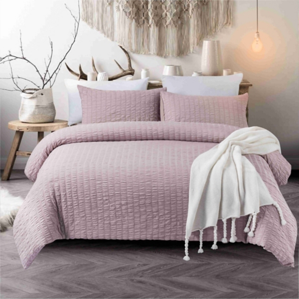 mauve bedding