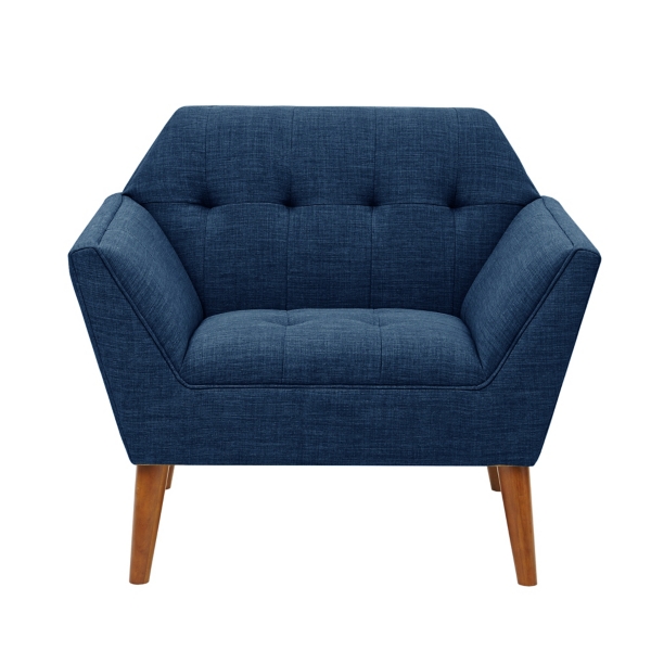 Blue mid century discount chair