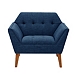 Blue Newman Mid-Century Accent Chair