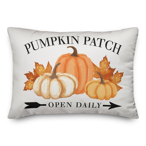 buffalo check pumpkin pillow
