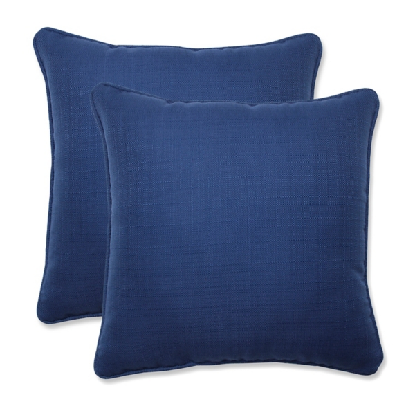 Dyed Solid Navy Outdoor Pillows, Set of 2 Kirklands Home