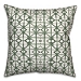 Green Shibori Print Pillow