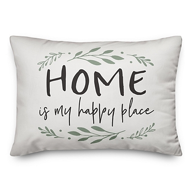 My happy place throw pillow hotsell