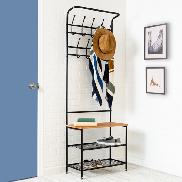 Metal Coat and Shoe Rack Kirklands Home