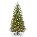 4.5 ft. Pre-Lit Slim Fir Christmas Tree