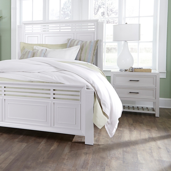 White Open Slat Serena Nightstand Kirklands