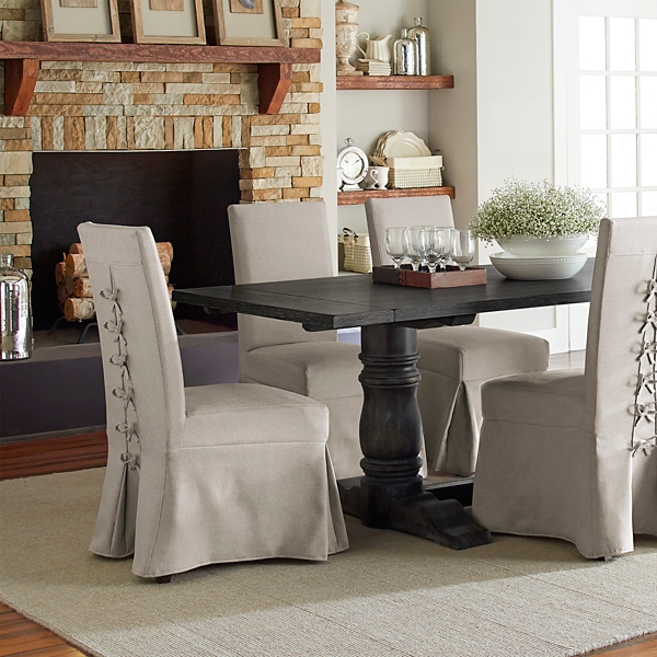 Skirted Parsons Chairs Dining Room Furniture