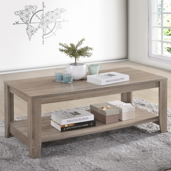 Coffee table gray deals wood